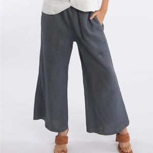Luna Luz Linen Wide Leg Crop Pants